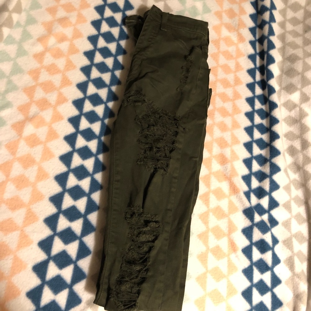 Army green jeans. never worn